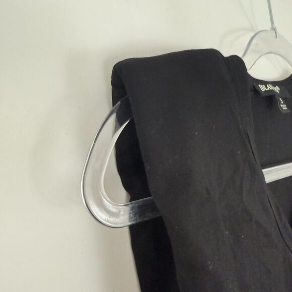 BLANKNYC Sleeveless Padded Shoulder Tee S Black T-Shirt Top Relaxed Fit NWT B33 - Picture 4 of 7